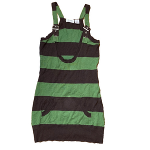 🌷 Ci Sono 🌷 Stripe Knit Overall Mini Dress Vintage Y2K